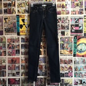 pacsun skinny dark blue jeans